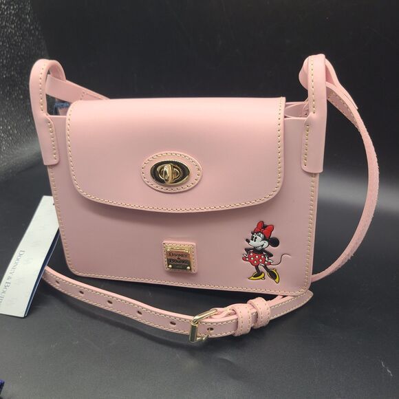 Dooney & Bourke Handbags - Disney Parks Dooney & Burke bag purse crossbody Pink Leather Minnie Mouse new